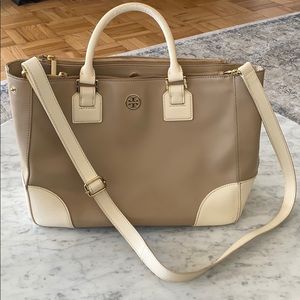 Large Tory Burch Robinson Double Zip Bag